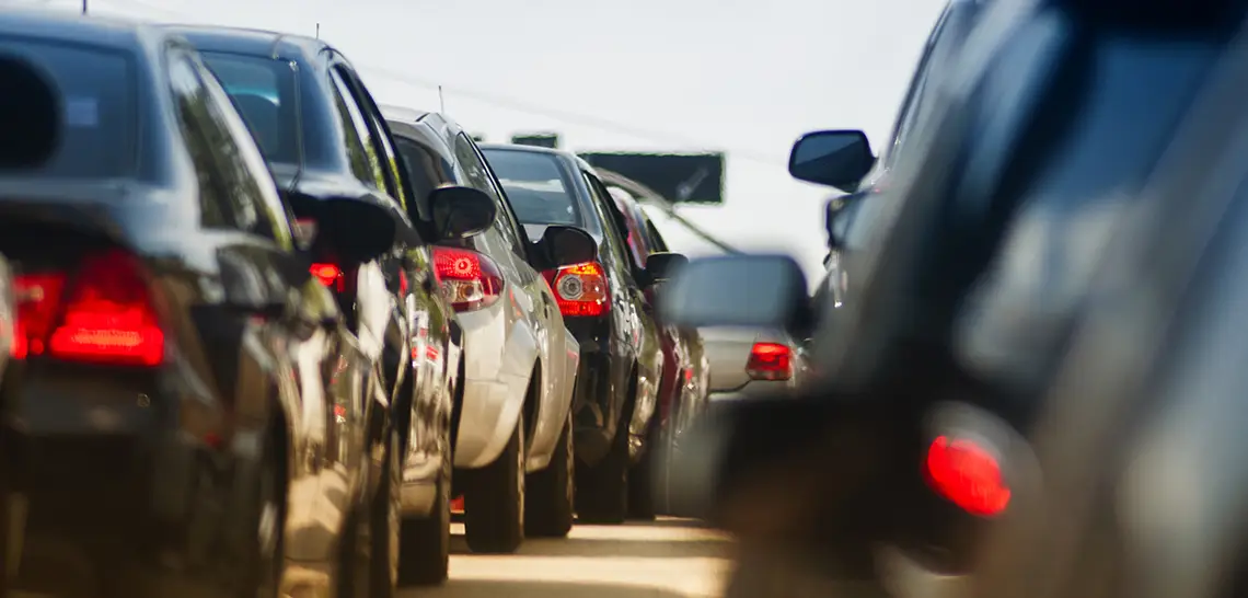 cars in traffic