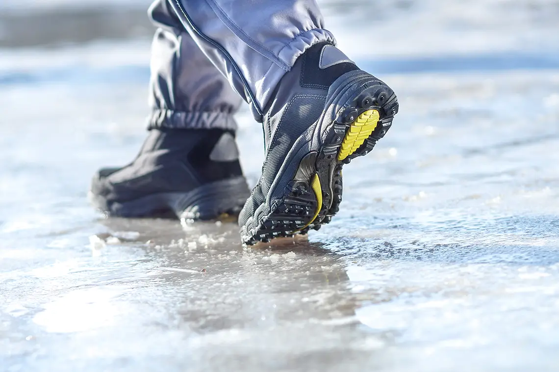 walking on ice
